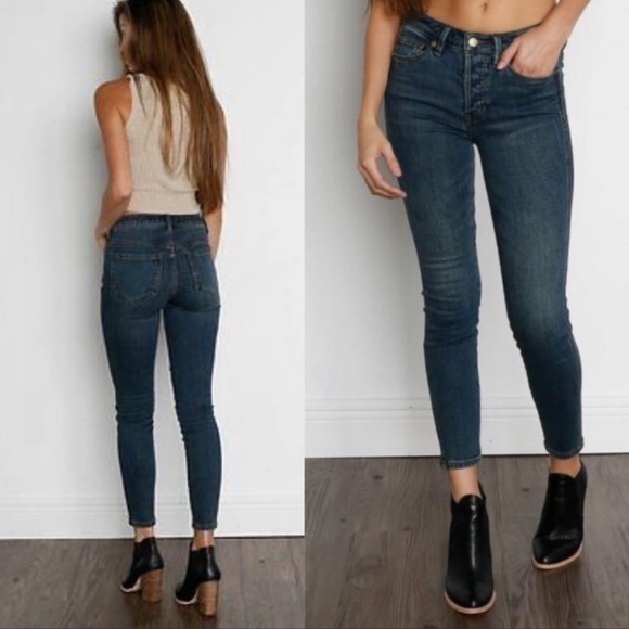 FREE PEOPLE x REVOLVE Payton High Rise Skinny Jean Medium Wash, Size 29 - Picture 3 of 8